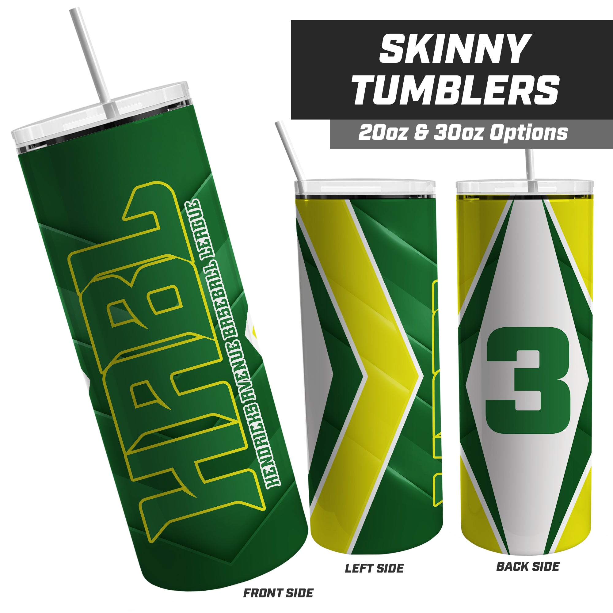 HABL BASEBALL - 20oz & 30oz Skinny Tumbler