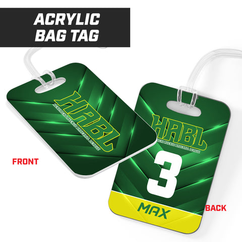 HABL BASEBALL - Hard Acrylic Bag Tag