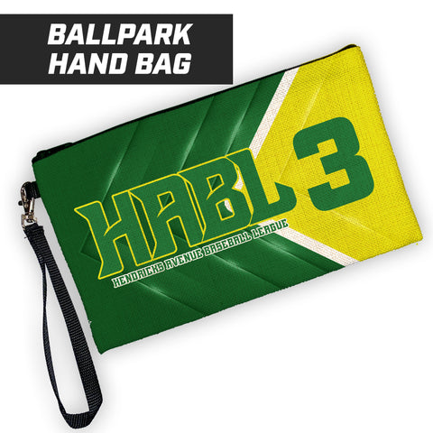 HABL BASEBALL - 9"x5" Zipper Bag with Wrist Strap