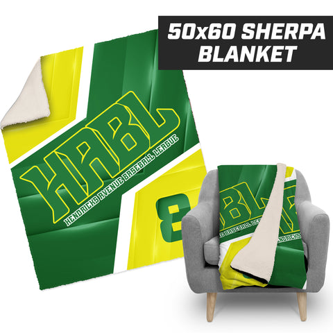 HABL BASEBALL - 50”x60” Plush Sherpa Blanket